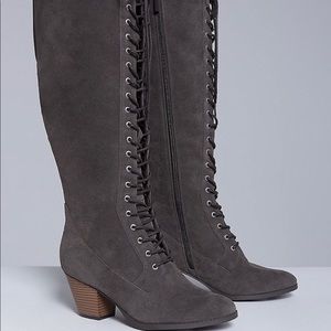 Lane Bryant Tall Lace-Up Boots